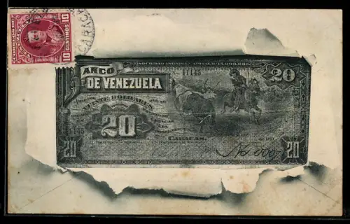 AK Zwanzig venezolanische Bolivar-Schein