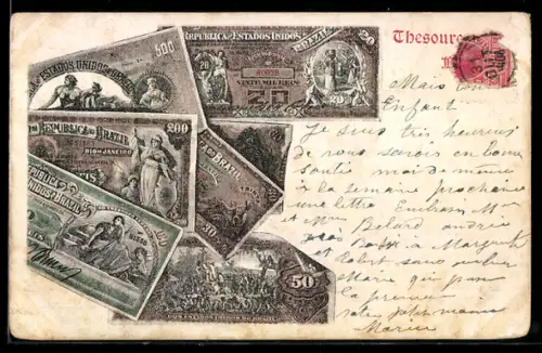 AK Brasilien, Geldscheine, Thesouro Brazileiro
