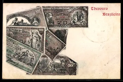 AK Brasilien, Geldscheine, Thesouro Brazileiro