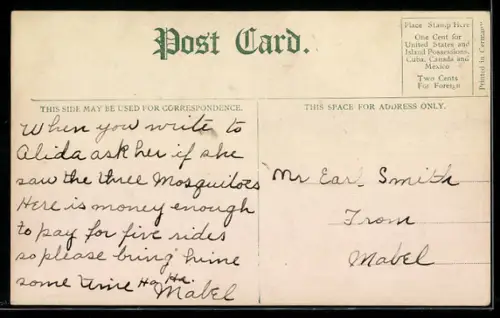 AK Geknickter Geldschein