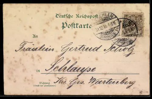 AK Geldschein über eintausend Mark