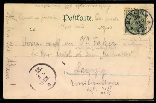 AK Berlin, Geldschein über eintausend Mark