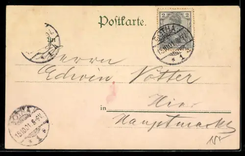 AK Berlin, Geldschein über eintausend Mark