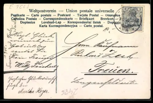 AK Eintausend Reichsmarkschein