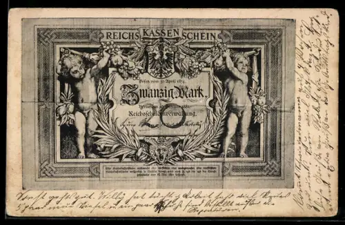 AK Berlin, Geldschein über zwanzig Mark