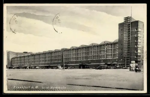 AK Frankfurt-Ostend, Partie an der Gross-Markthalle