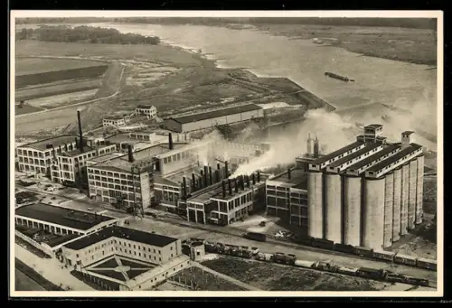 AK Barby a. Elbe, Deutsche Maizena Werke, Maisstärkefabrik