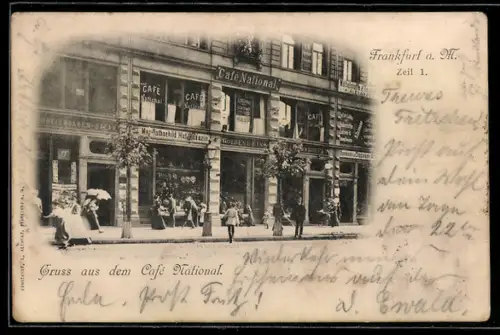 AK Frankfurt a. M., Cafe National am Zeil 1