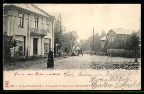 AK Schwarzenbek, Strassenpartie im Ort