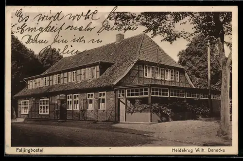 AK Fallingbostel, Gasthaus Heidekrug Wilh. Denecke