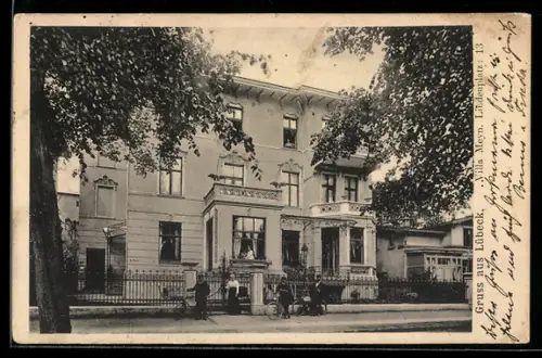 AK Lübeck, Villa Meyn am Lindenplatz 13