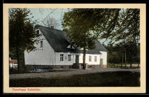 AK Siegen, Gasthof Kalteiche, Aussenansicht mit Grünanlagen