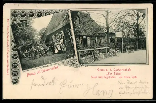 AK Schwarzenbek, Gasthof zur Rülau, Inh. Franz Fräth