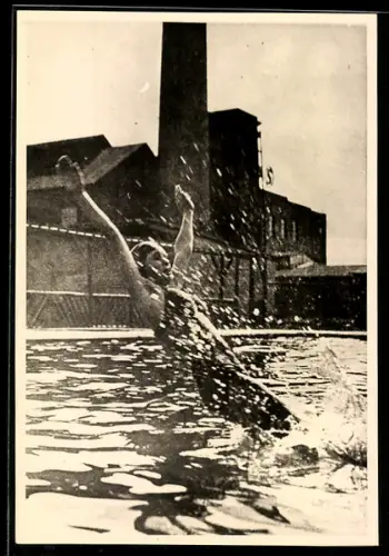 AK Zwickau, Kammgarnspinerei Rudolf Schön