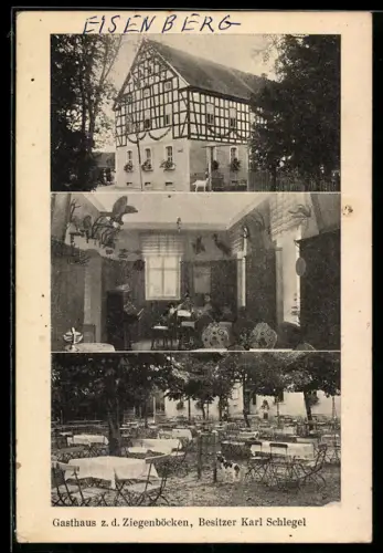 AK Fallersleben, Gasthaus z. d. Ziegenböcken, Bes. Karl Schlegel