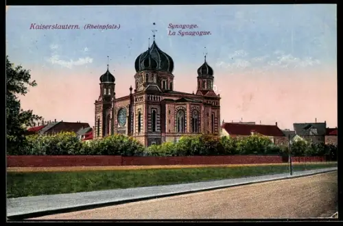 AK Kaiserslautern, Synagoge im Abendlicht