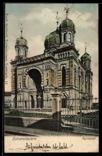 AK Kaiserslautern, Aussenansicht der Synagoge