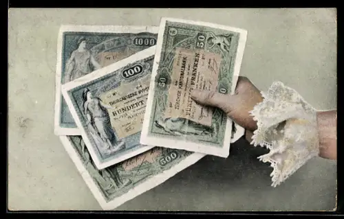 AK schweizer Franken, Banknoten der Züricher Nationalbank