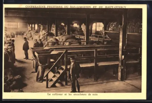 AK Les Quatre-Routes, Le calibreur et les ensacheurs de noix