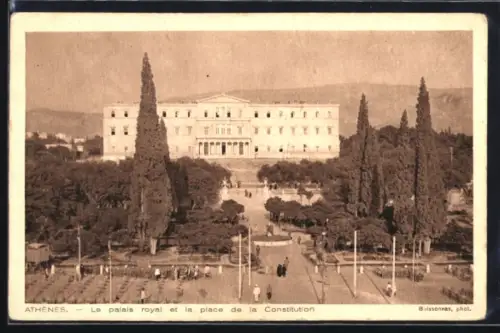 AK Athenes, le palais royal et la place de la Constitution