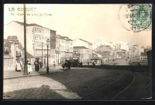 AK La Coruna, Calle de Linares Rivas