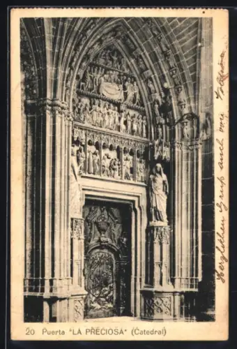 AK Pamplona, Catedral, Puerta La Preciosa