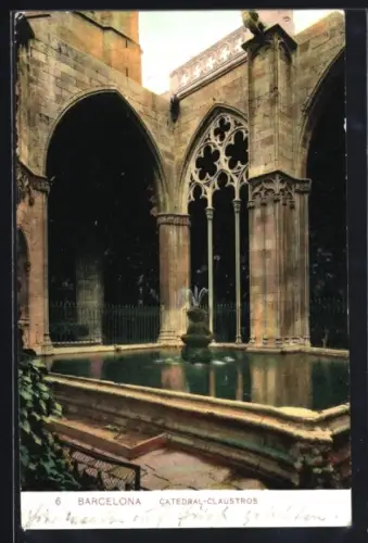 AK Barcelona, Catedral, Claustros