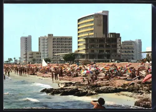 AK Cala Millor /Mallorca, Strandpartie mit Hotel Don Juan