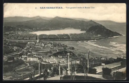 AK San Sebastian, Vista general desde el Monte Ulia
