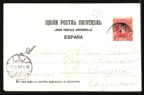 AK Barcelona, Parque, Cascada