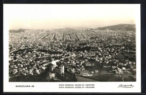 AK Barcelona, Vista General desde el Tibidabo