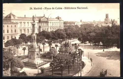 AK Madrid, Plaza de Colón, Biblioteca Nacional