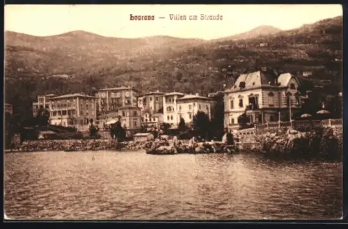 AK Lovrana, Villen am Strande