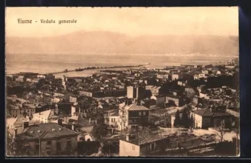 AK Fiume, Veduta generale, Gesamtansicht