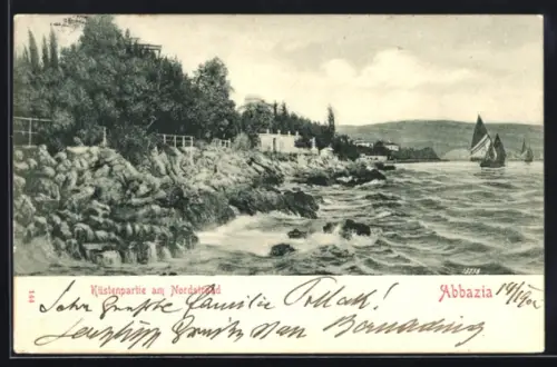 AK Abbazia, Küstenpartie am Nordstrand