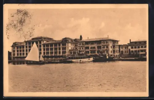 AK Brioni, Hotel Neptun, Segelboot, Dampfer