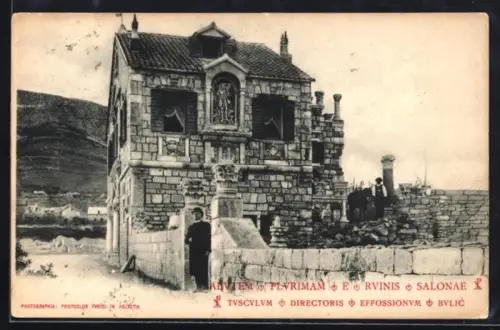 AK Salona, Tusculum mit Pfarrer