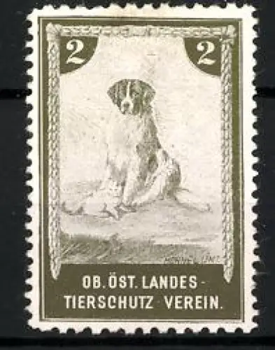Reklamemarke Oberösterreich, Tierschutzverein, Hund