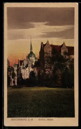 AK Boitzenburg U.-M., Schloss, Giebel