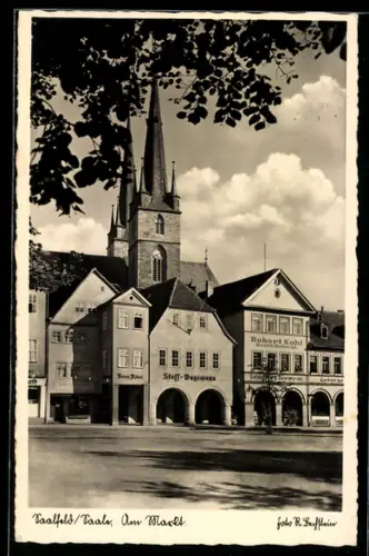 AK Saalfeld /Saale, Am Markt