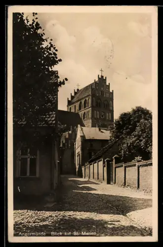 AK Angermünde, Blick auf St. Marien