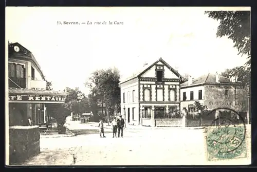 AK Sevran, La rue de la Gare