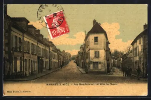 AK Marines /S.-et-O., Rue Dauphine et rue Ville de Chars