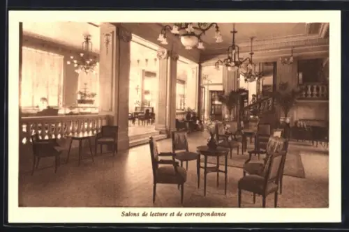 AK Marseille, Salons de lecture et de correspondance du Splendide Hôtel