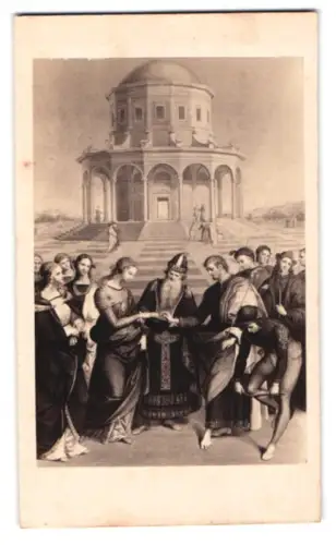 Fotografie Gustav Schauer, Berlin, Grosse Friedrichs-Strasse 188, Vermählung der Jungfrau nach einem Gemälde von Rafael