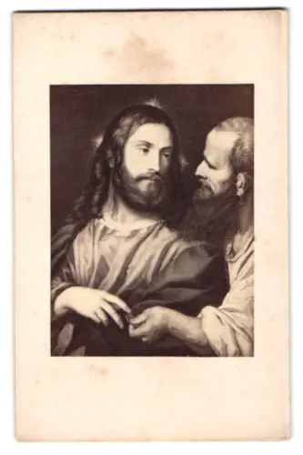 Fotografie Hanfstaengl, Dresden, Der Zinsgroschen nach einem Gemälde von Titian