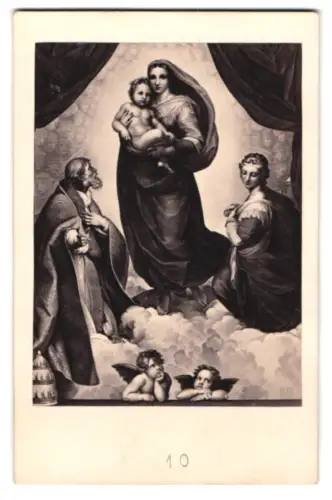 Fotografie Goupil & Cie, Paris, Boulevard Montmartre 19, Maria mit dem Jesuskind und Engeln nach einem Gemälde