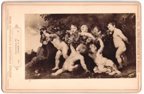 Fotografie Franz Hanfstaengl, München, Der Fruchtkranz nach dem Gemälde von P. P. Rubens