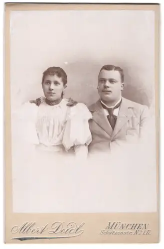 Fotografie Albert Deidl, München, Schützenstr. Nr. 11, Porträt eines Paares