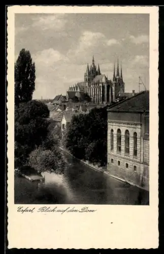 AK Erfurt, Blick auf den Dom